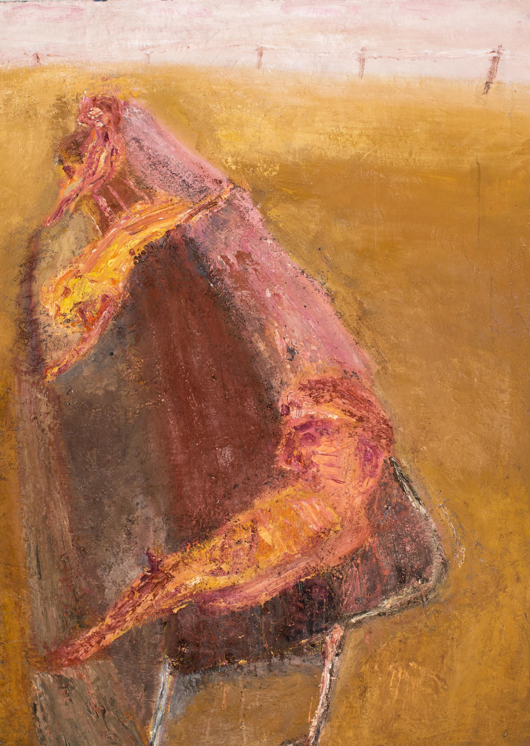 Head of M1982, Oil on paper on canvas, 60 x 50 cm